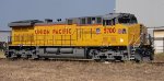 UP 5700 pulls out of The Wabtec Locomotive Plant to Accomplish Test Runs on The Wabtec Test Track with A Primer unnumbered C44ACM. 
